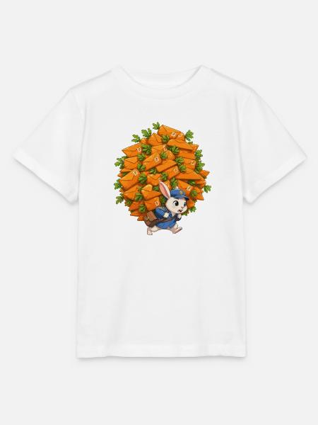 Briefumschläge-Bunny im Postwald - Stanley/Stella Kinder T-Shirt MINI CREATOR  - Weiß