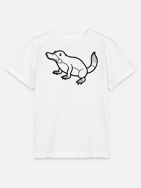 Schnabeltier - Stanley/Stella Kinder T-Shirt MINI CREATOR  - Weiß