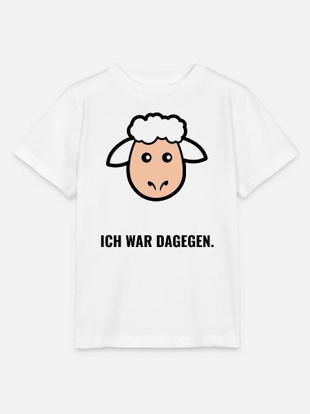 Kuscheliges Schäfchen Gesicht - Stanley/Stella Kinder T-Shirt MINI CREATOR  - Weiß
