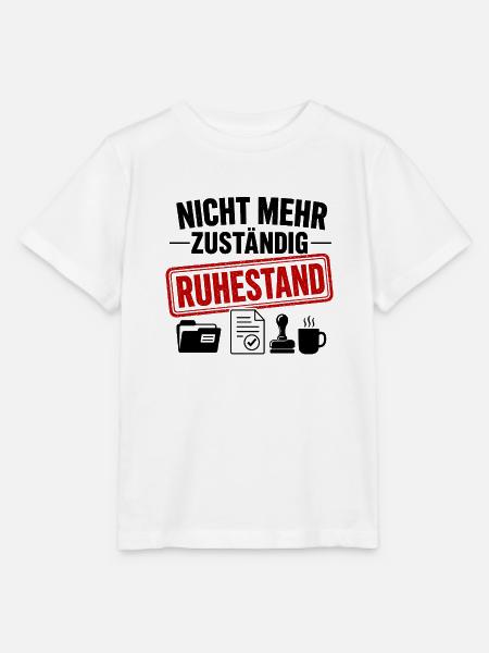 Nicht mehr zuständig – Ruhestand - Stanley/Stella Kinder T-Shirt MINI CREATOR  - Weiß
