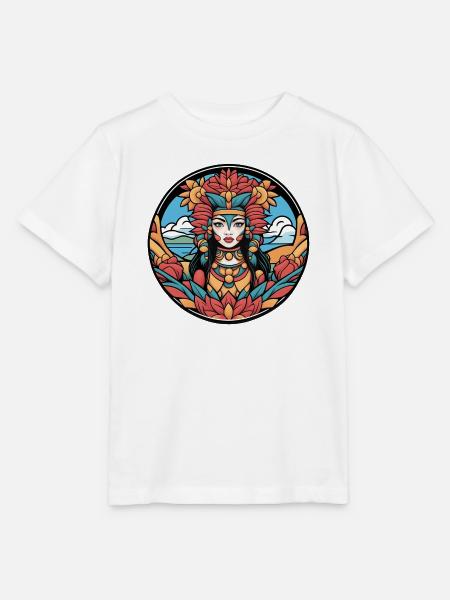 Wächter der farbigen Lotusblumen - Stanley/Stella Kinder T-Shirt MINI CREATOR - Weiß