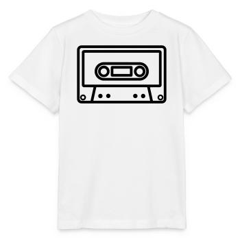 audio cassette - Stanley/Stella MINI CREATOR Kids’ T-Shirt - white - Front - Maike (125cm)