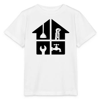 Outil de plomberie pour la maison - T-shirt bio MINI CREATOR Stanley/Stella Enfant - blanc - Devant - Maike (125cm)