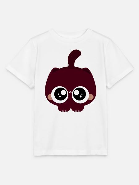 Katze mit funkelnden Augen - Stanley/Stella Kinder T-Shirt MINI CREATOR  - Weiß