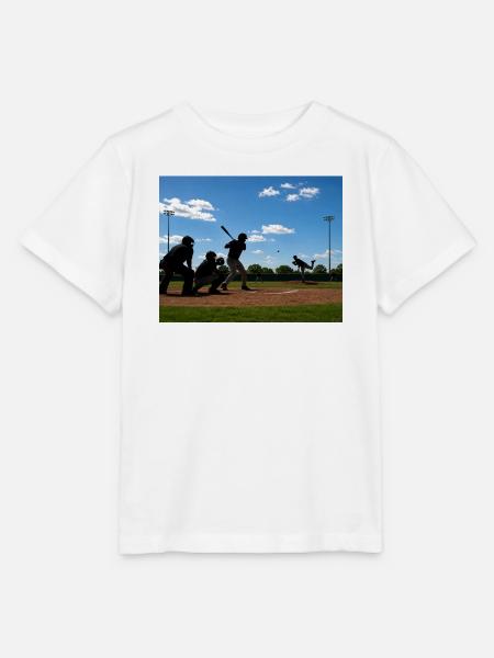 Baseball im Schwung - Stanley/Stella Kinder T-Shirt MINI CREATOR  - Weiß