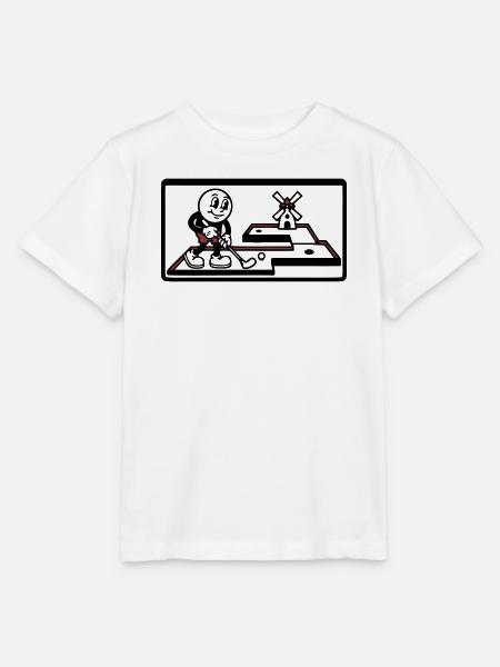 Minigolf Bahn Windmühle Freizeitpark Team - Stanley/Stella Kinder T-Shirt MINI CREATOR - Weiß
