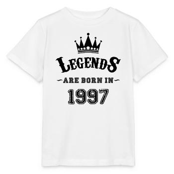 Legends are Born in 1997 - Stanley/Stella Kinder T-Shirt MINI CREATOR  - Weiß - Vorne - Maike (125cm)