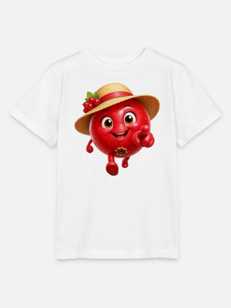 Himbeere - Stanley/Stella Kinder T-Shirt MINI CREATOR - Weiß