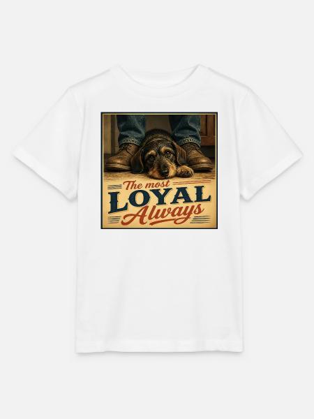 The most loyal. Always. Dog - Stanley/Stella Kinder T-Shirt MINI CREATOR - Weiß