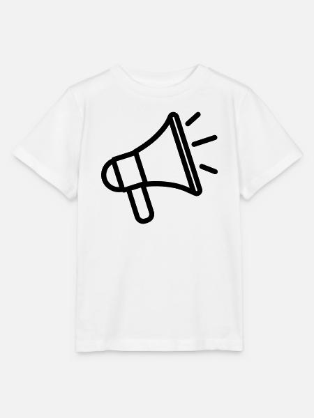 Megaphon - Stanley/Stella Kinder T-Shirt MINI CREATOR - Weiß