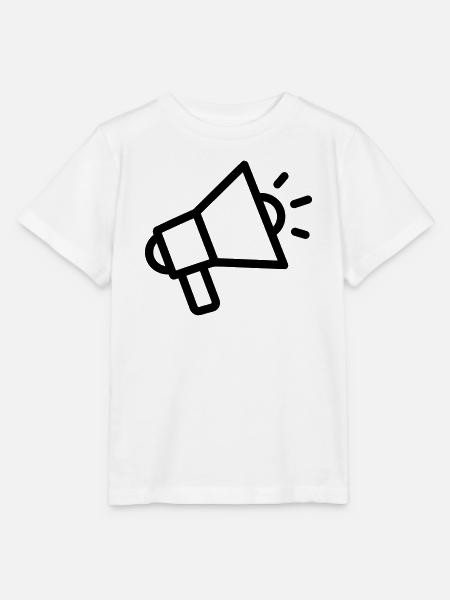Megaphon - Stanley/Stella Kinder T-Shirt MINI CREATOR - Weiß