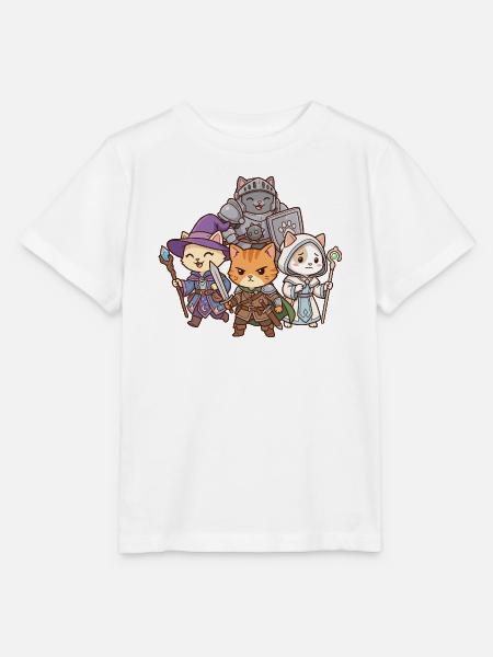 Cats Party RPG Gaming Kawaii - Stanley/Stella Kinder T-Shirt MINI CREATOR  - Weiß
