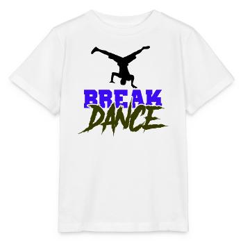Breakdance Schriftzug Kontrast - Stanley/Stella Kinder T-Shirt MINI CREATOR  - Weiß - Vorne - Maike (125cm)