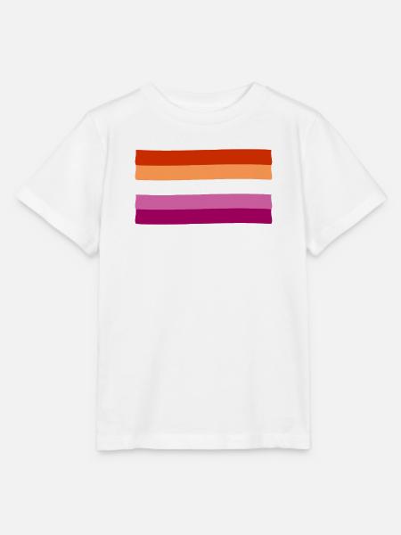 Lesben Pride Flagge - Stanley/Stella Kinder T-Shirt MINI CREATOR - Weiß