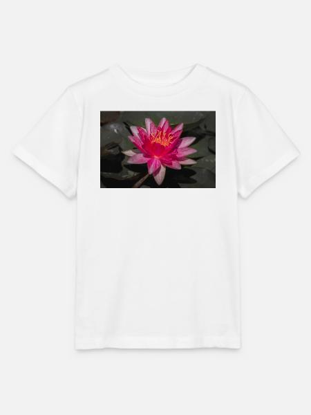 Seerose in Blüte - Nahaufnahme - Stanley/Stella Kinder T-Shirt MINI CREATOR  - Weiß