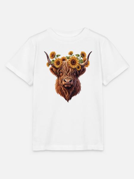 Sonnenkranz Hochlandrind - Stanley/Stella Kinder T-Shirt MINI CREATOR - Weiß