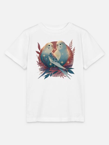 Wellensittiche - Stanley/Stella Kinder T-Shirt MINI CREATOR  - Weiß