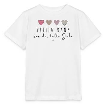 Vielen Dank für das tolle Jahr - Stanley/Stella Kinder T-Shirt MINI CREATOR  - Weiß - Vorne - Maike (125cm)