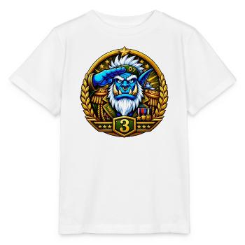 Stufe-3-Abzeichen - Stanley/Stella Kinder T-Shirt MINI CREATOR  - Weiß - Vorne - Maike (125cm)