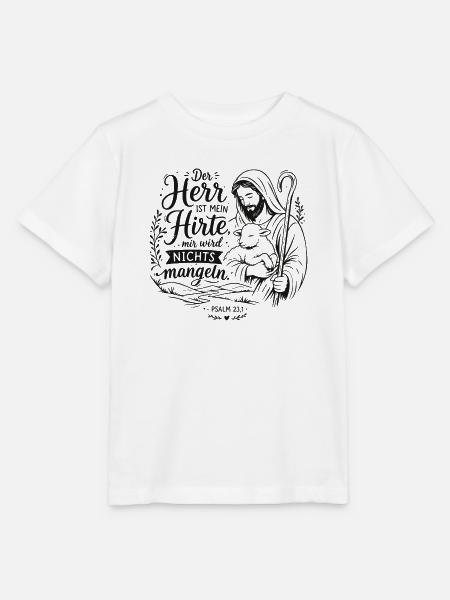 Der Herr ist mein Hirte - Stanley/Stella Kinder T-Shirt MINI CREATOR  - Weiß