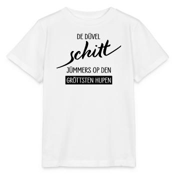 De Duevel Schitt Juempers Shirt - Stanley/Stella Kinder T-Shirt MINI CREATOR  - Weiß - Vorne - Maike (125cm)