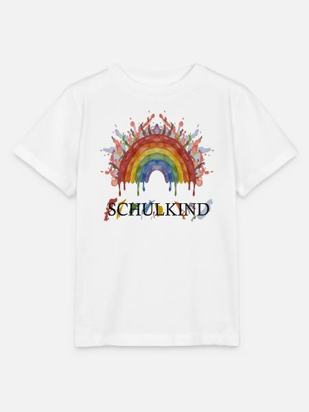 Schulkind Regenbogen - Stanley/Stella Kinder T-Shirt MINI CREATOR - Weiß