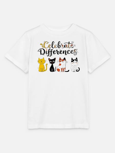 Feiern von Katzenunterschieden - Stanley/Stella Kinder T-Shirt MINI CREATOR  - Weiß