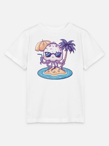 Qualle Sommer Urlaub - Stanley/Stella Kinder T-Shirt MINI CREATOR - Weiß