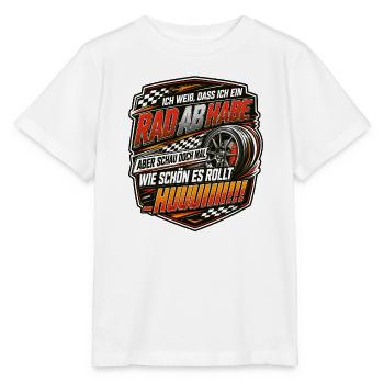 Rad ab habe: Wie schön es rollt - Stanley/Stella Kinder T-Shirt MINI CREATOR  - Weiß - Vorne - Maike (125cm)