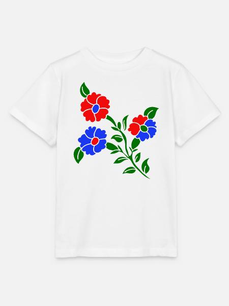 Blumenranke - Stanley/Stella Kinder T-Shirt MINI CREATOR - Weiß
