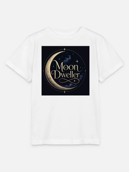 Mondbewohner: Goldener Mondkreis - Stanley/Stella Kinder T-Shirt MINI CREATOR - Weiß