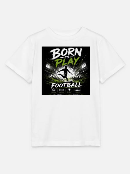 Born to Play Fußball - Stanley/Stella Kinder T-Shirt MINI CREATOR  - Weiß