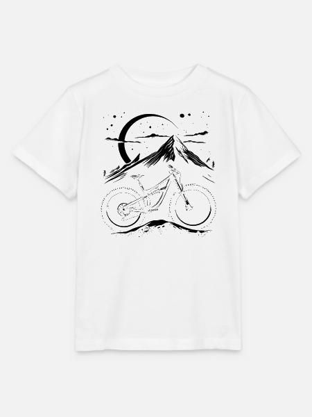Mountainbiking Skizze - Stanley/Stella Kinder T-Shirt MINI CREATOR  - Weiß