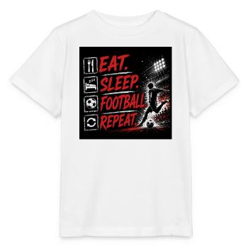 Mange Sommeil Football Répétition - T-shirt bio MINI CREATOR Stanley/Stella Enfant - blanc - Devant - Maike (125cm)