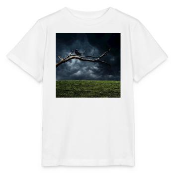 Branche de minuit avec le Corbeau - T-shirt bio MINI CREATOR Stanley/Stella Enfant - blanc - Devant - Maike (125cm)
