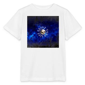 Moonlit Orbit: Enjoy Your Life - Stanley/Stella MINI CREATOR Kids’ T-Shirt - white - Front - Maike (125cm)