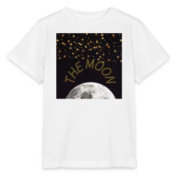 Arc néon lunaire lors de la nuit étoilée - T-shirt bio MINI CREATOR Stanley/Stella Enfant - blanc - Devant - Maike (125cm)