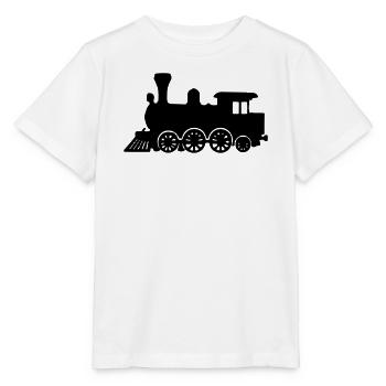 Zug Lokomotive - Stanley/Stella Kinder T-Shirt MINI CREATOR  - Weiß - Vorne - Maike (125cm)