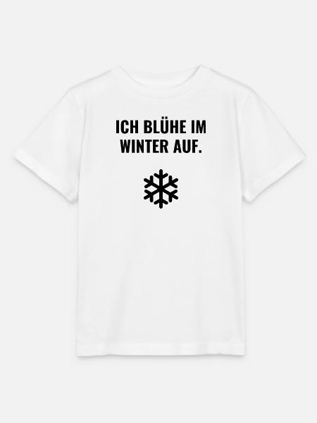 Ich blühe im Winter auf. - Stanley/Stella Kinder T-Shirt MINI CREATOR - Weiß