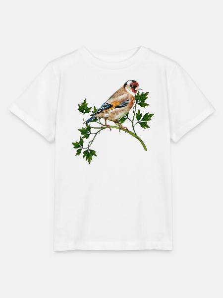 Bunter Vogel - Stanley/Stella Kinder T-Shirt MINI CREATOR  - Weiß