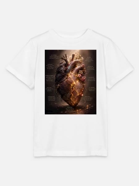 Leuchtendes Blütenherz – Bruch und Heilung - Stanley/Stella Kinder T-Shirt MINI CREATOR - Weiß