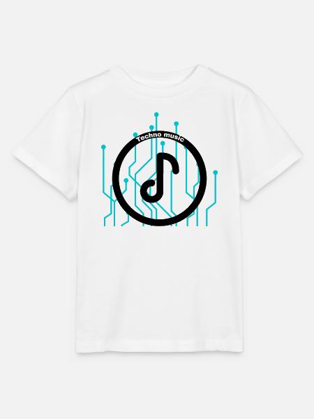 Techno Circuit Rhythmus - Stanley/Stella Kinder T-Shirt MINI CREATOR - Weiß