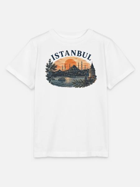 Istanbul Abendrot Skyline - Stanley/Stella Kinder T-Shirt MINI CREATOR  - Weiß
