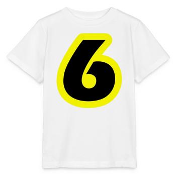 6 Symbole numérique - T-shirt bio MINI CREATOR Stanley/Stella Enfant - blanc - Devant - Maike (125cm)