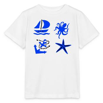 maritime - T-shirt bio MINI CREATOR Stanley/Stella Enfant - blanc - Devant - Maike (125cm)