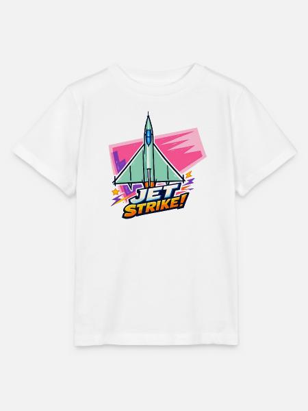 Jet Strike Bold Logo - Stanley/Stella Kinder T-Shirt MINI CREATOR  - Weiß