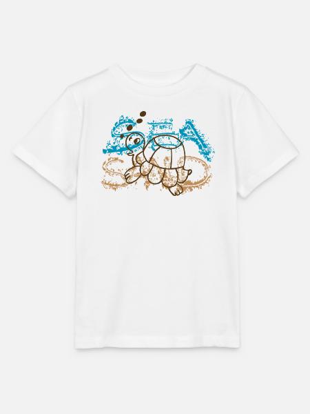 Schildkröte - Stanley/Stella Kinder T-Shirt MINI CREATOR - Weiß