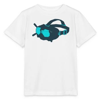 Drones FPV Goggles Icon - Stanley/Stella MINI CREATOR Kids’ T-Shirt - white - Front - Maike (125cm)