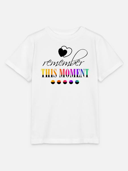 Remember_this_moment - Stanley/Stella Kinder T-Shirt MINI CREATOR  - Weiß