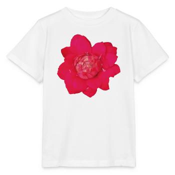 rare_red_tropical_ginger_flower_close_up - T-shirt bio MINI CREATOR Stanley/Stella Enfant - blanc - Devant - Maike (125cm)